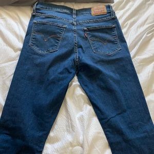 High rise super skinny Levi’s blue